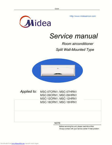 Model number MPF-09CRN1. . Midea air conditioner manual